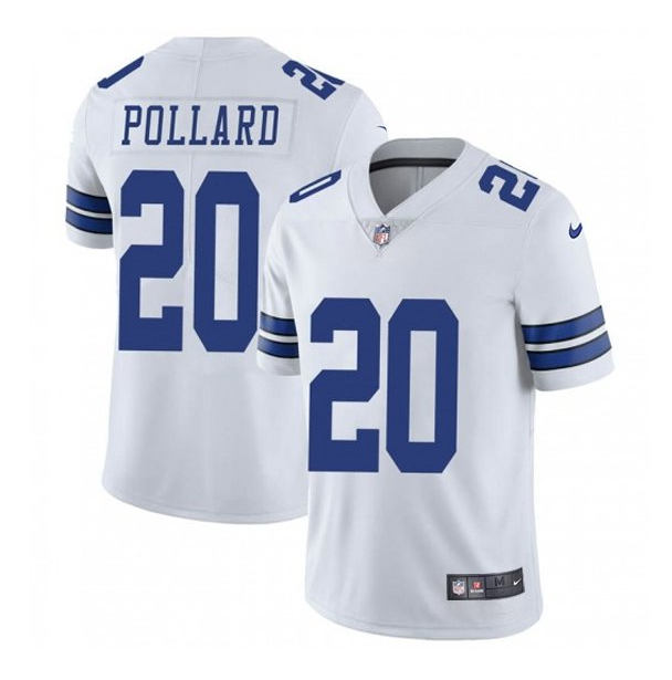 Men's Dallas Cowboys #20 Tony Pollard White Vapor Untouchable Limited Stitched Jersey Men's Dallas Cowboys #20 Tony Pollard White Vapor Untouchable Limited Stitched Jersey
